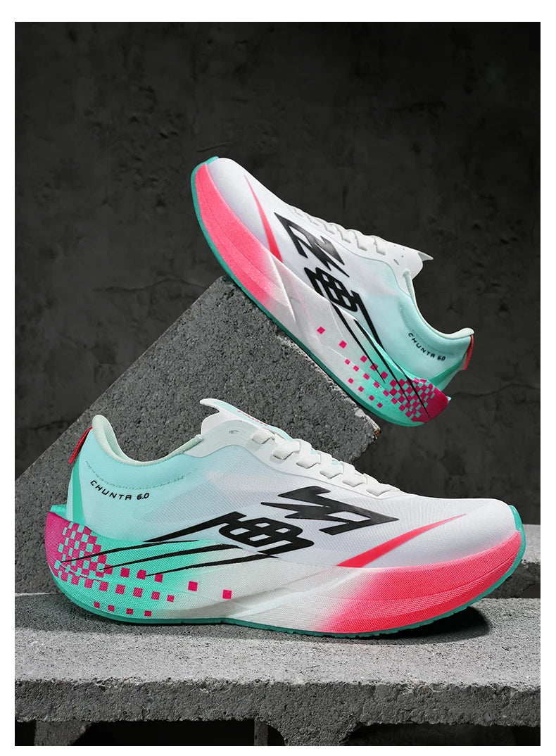 Zapatillas Running con Placa de Carbono – Ligeras y Transpirables