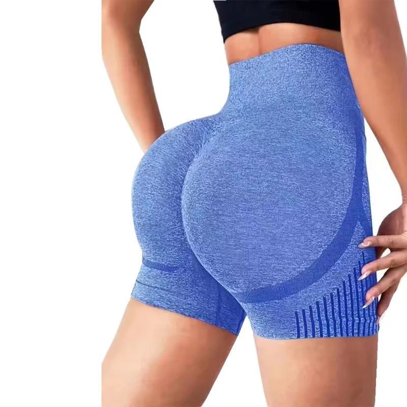 Pantalones cortos de Yoga para mujer, pantalones cortos de entrenamiento de cintura alta, Fitness, Yoga, levantamiento de glúteos, Fitness, Yoga, gimnasio, pantalones cortos para correr, ropa deportiva