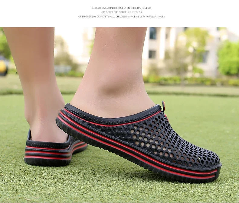 Sandalias cómodas para piscina para hombre, Zapatos de playa al aire libre de verano, zuecos de jardín sin cordones, zapatillas informales para ducha de agua, Zapatos Unisex