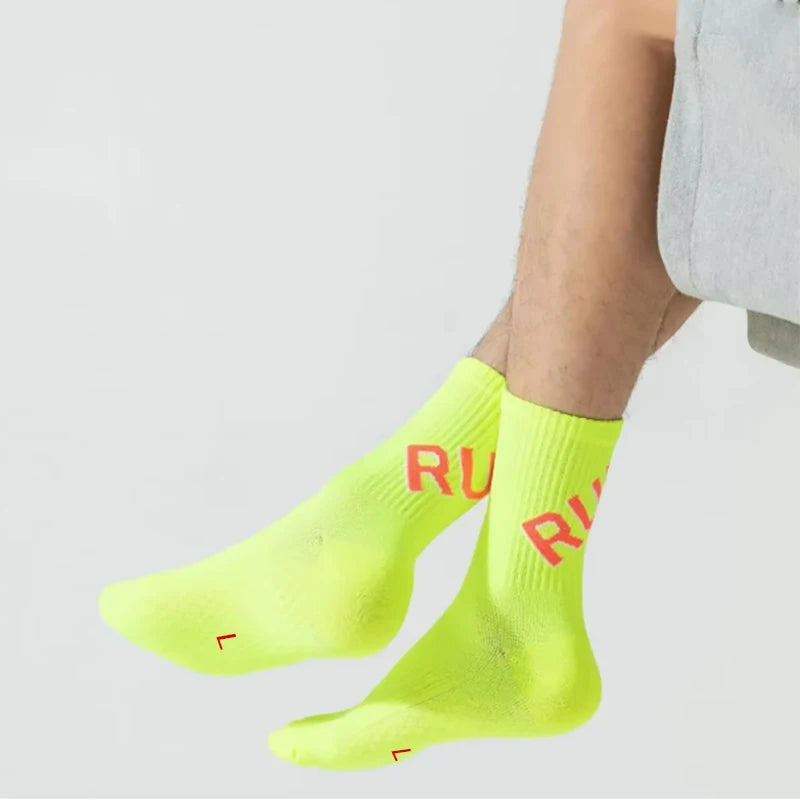 1 par de calcetines de running para hombre y mujer, de tubo corto, con suela de toalla, deportivos, de corte bajo, para maratón, fitness, baloncesto, calcetines de compresión.