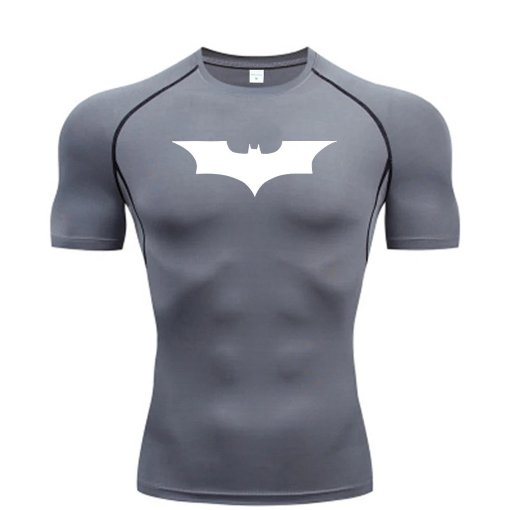 Camiseta de Compresión Hombre – Estampado Running & Fitness