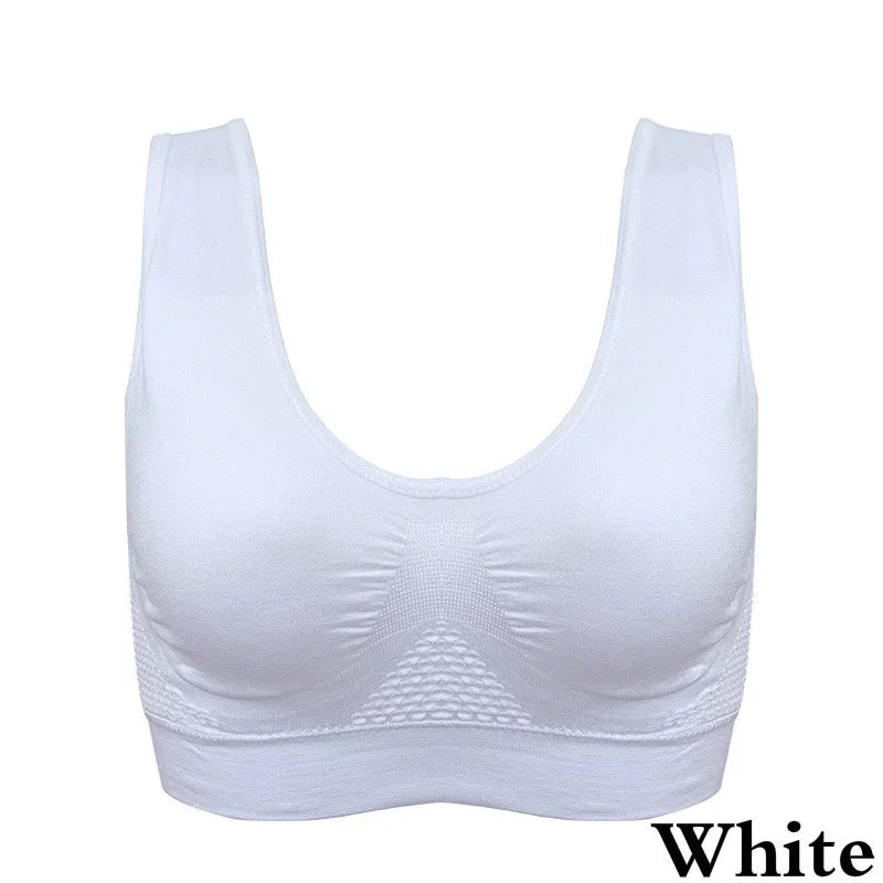 Chaleco deportivo transpirable para mujer, sujetador absorbente para el sudor, almohadilla a prueba de golpes, Top deportivo para pista y campo, gimnasio, correr, Fitness