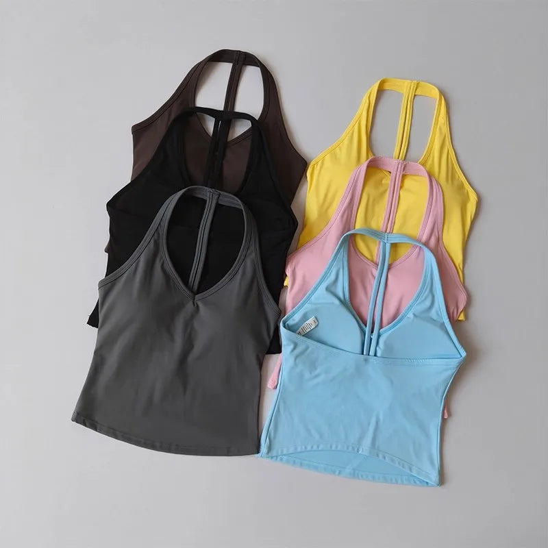 Sujetador Deportivo con Cuello en V | Yoga, Running y Fitness