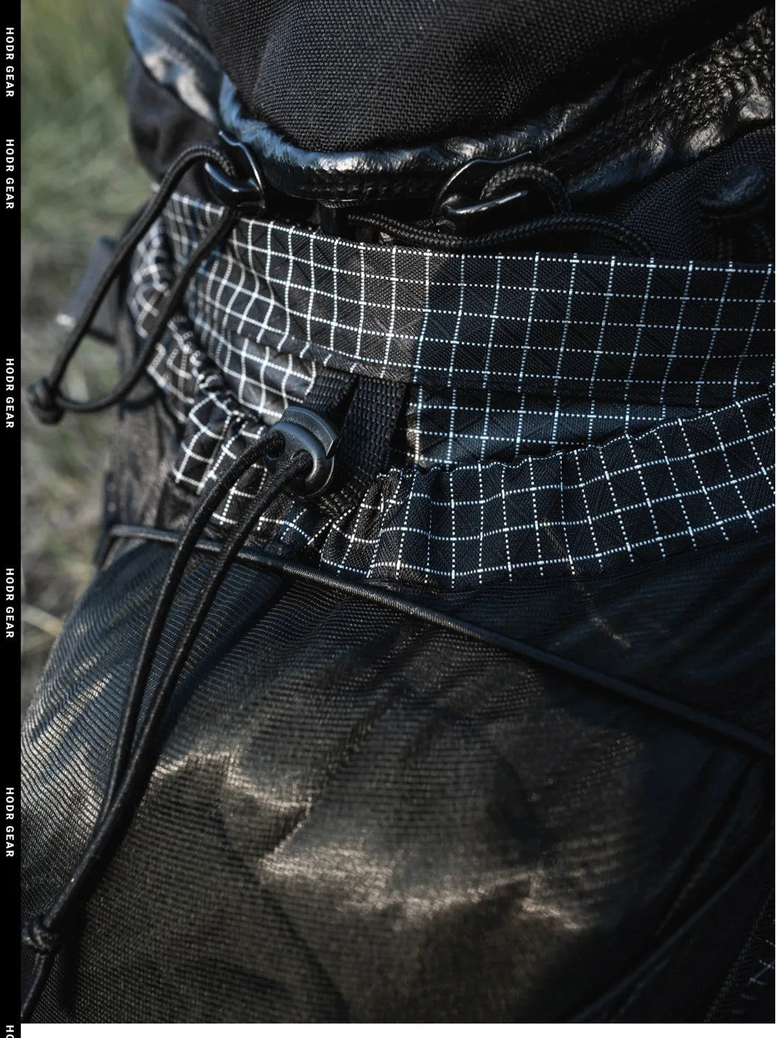 [HODRGEAR] Mochila Modular Kangaroo Pouch Expandible 6L Ultraligera 58g Gridstop para Senderismo y Trekking UL Gear Beaver Tail