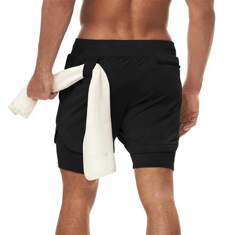 Pantalones Cortos Running Hombre 2 en 1 – Secado Rápido