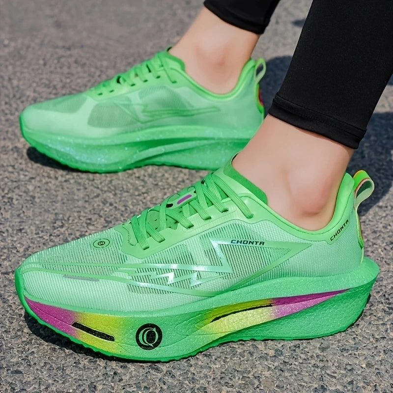 Zapatos deportivos informales y cómodos para hombre, a la moda, con parte superior de tela transpirable, antideslizantes, resistentes al desgaste, suela que absorbe los golpes, zapatos informales con cordones y punta r