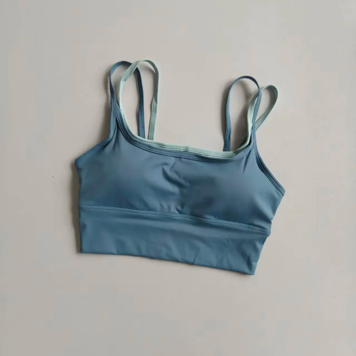 Sujetador deportivo para mujer, chaleco de Yoga con doble correa para el pecho, absorbente de golpes, de secado rápido, moldeador, Fitness, verano