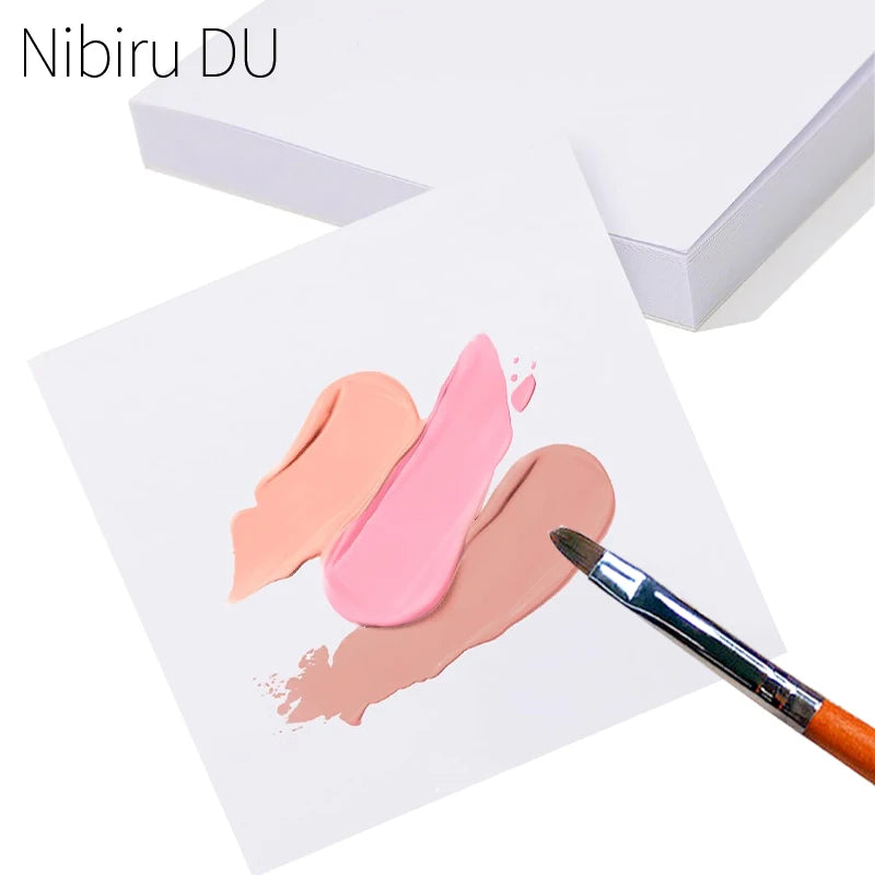 50 Uds. Paleta de esmalte de uñas de Gel, papel desechable para decoración de uñas, pegatina de esmalte de Gel, mezcla de papel de dibujo, herramientas de manicura de exhibición DIY