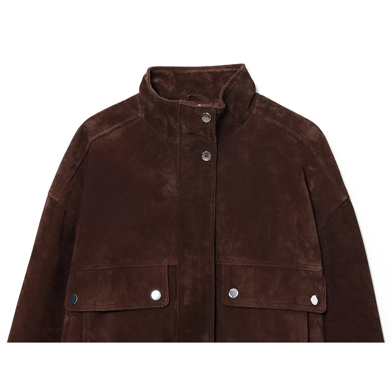 Chaquetas de Otoño para Mujer 2025, Nueva Moda, Bolsillos Grandes, Chaquetas Elegantes y Cálidas para Mujer, Estilo Urbano Chic, Abrigos para Estudiantes Jóvenes