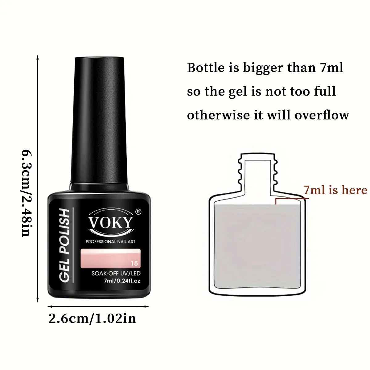 VOKY Juego de 6 piezas de gel para uñas, gel para uñas de moda de temporada, el regalo perfecto para que las damas durante los festivales