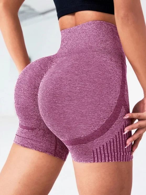 Pantalones Cortos de Yoga Mujer – Sin Costuras y Alta Elasticidad