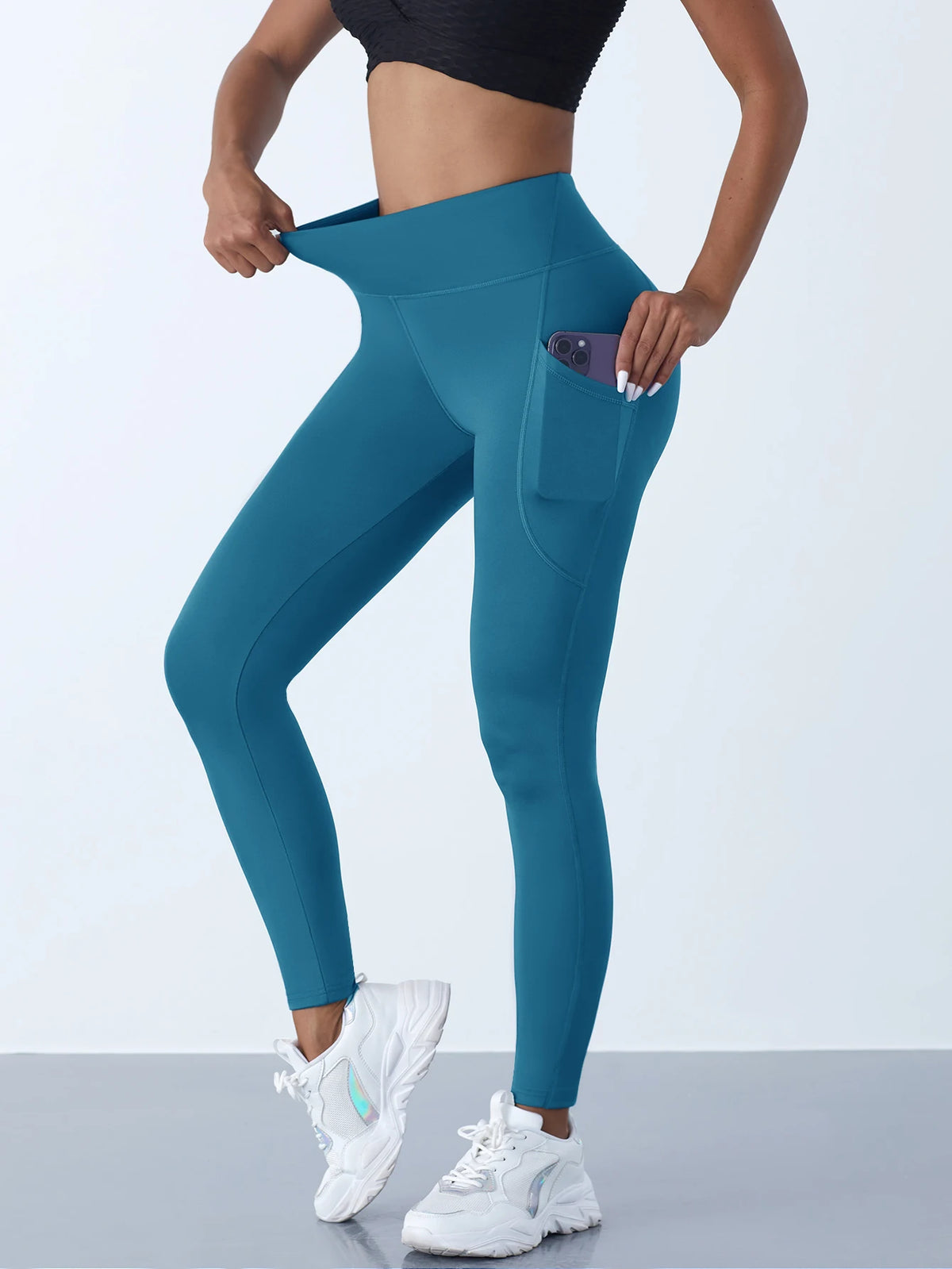 Leggings Deportivos de Cintura Alta | Bolsillos para Yoga y Fitness