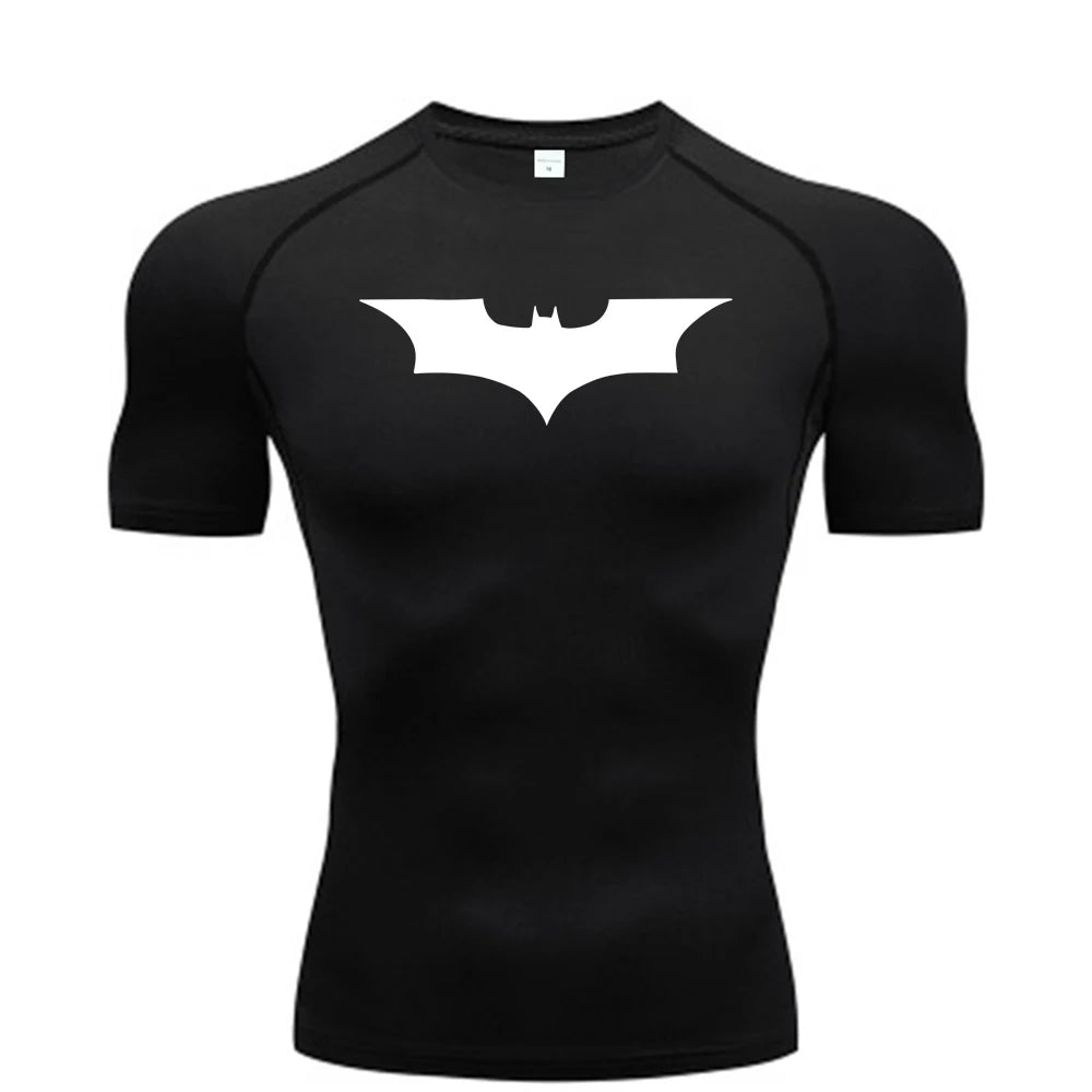 Camiseta de Compresión Hombre – Estampado Running & Fitness