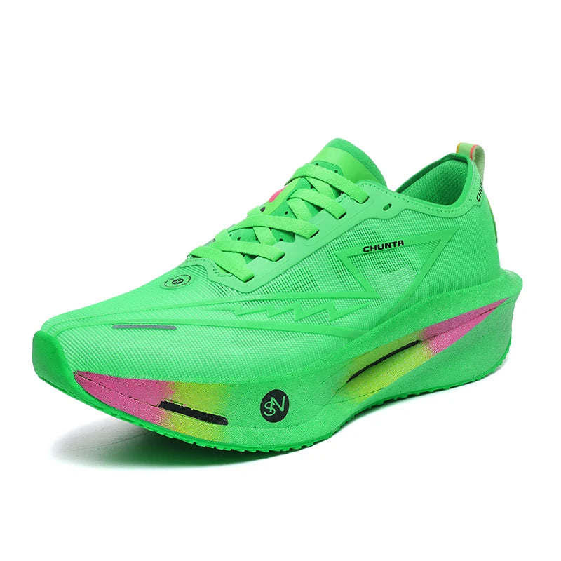 Zapatillas de Running Marathon para Hombre, con Placa de Carbono, Deportivas, Transpirables, Ligeras, Cómodas, Zapatillas Deportivas Chunta para Mujer