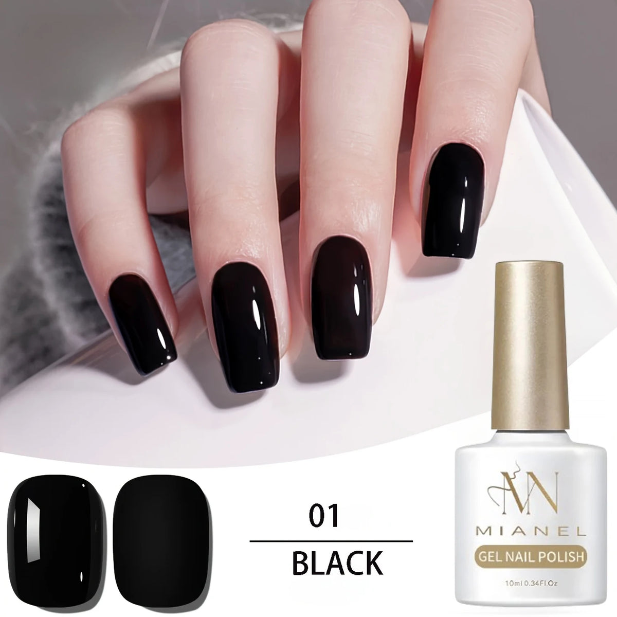 MAINEL 1-12 Uds. Esmalte de Uñas en Gel UV Brillante Nude de Moda, Cosméticos para Uñas, Puntas de Gel para Uñas, Barniz de Uñas