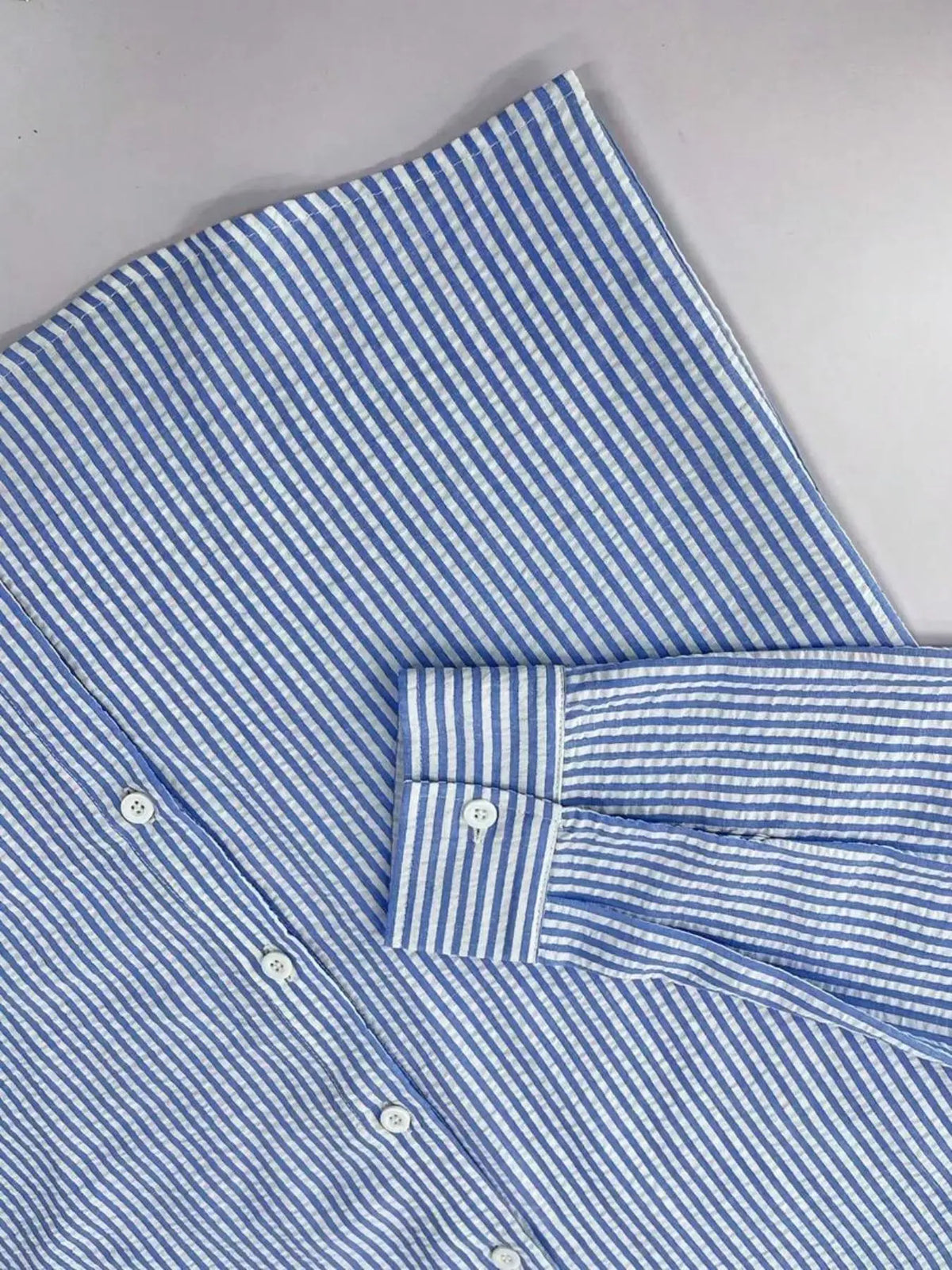 Camisa de Manga Larga a Rayas para Hombre, Corte Holgado, Elegante, Cómoda, Informal, para Todas las Temporadas, Ideal para Actividades al Aire Libre