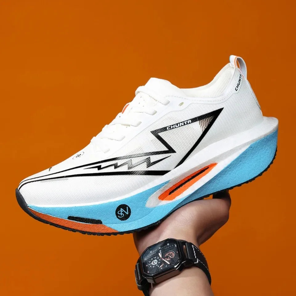 Zapatillas para correr especialidad tabla de carbono maratón hombres deportes transpirables ligeros mujeres cómodas zapatillas deportivas