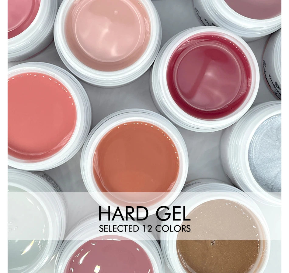 Gel duro de 30ML para extensión de uñas, Gel constructor blanco lechoso, refuerzo autonivelante, Gel para uñas, manicura de camuflaje