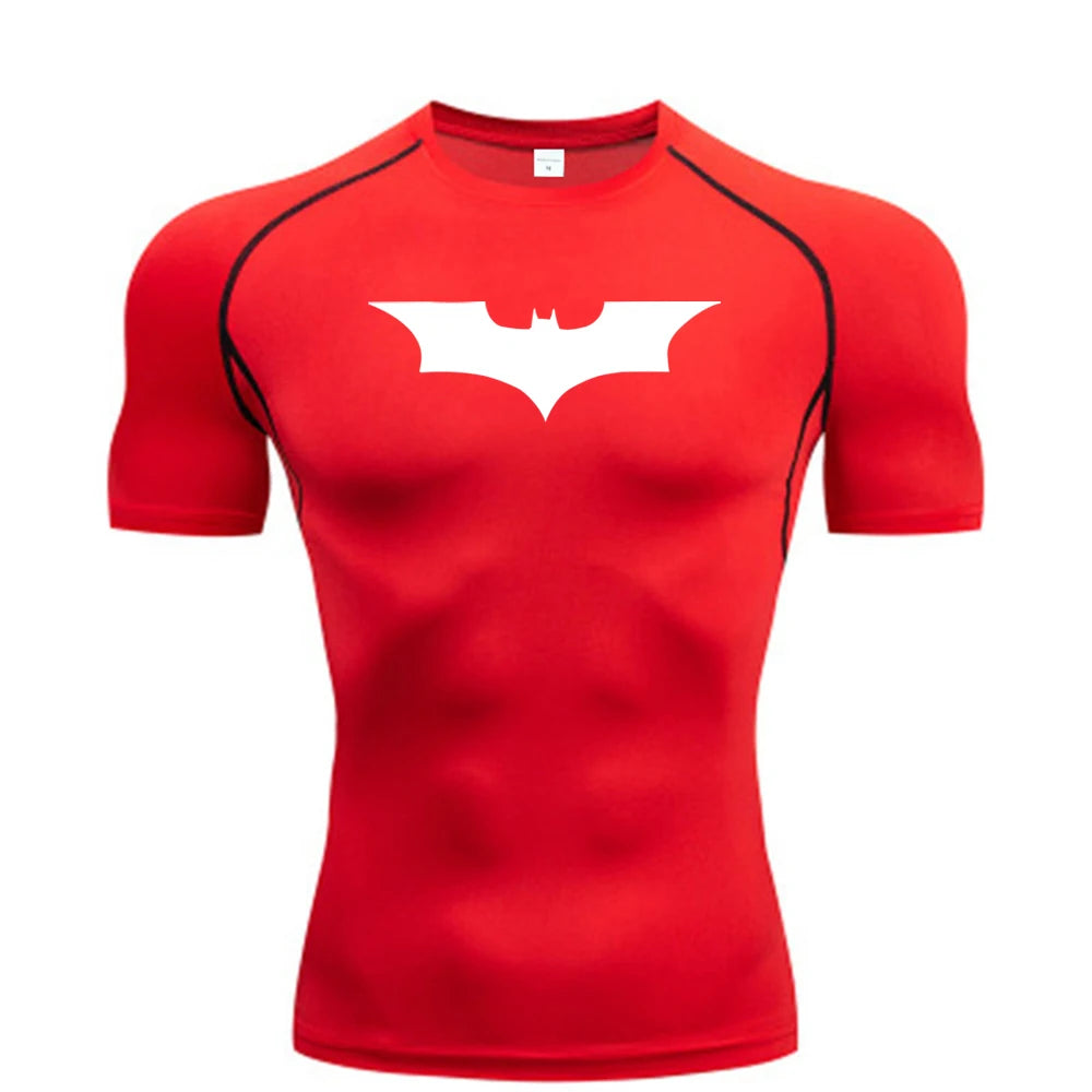 Camiseta de Compresión Hombre – Estampado Running & Fitness