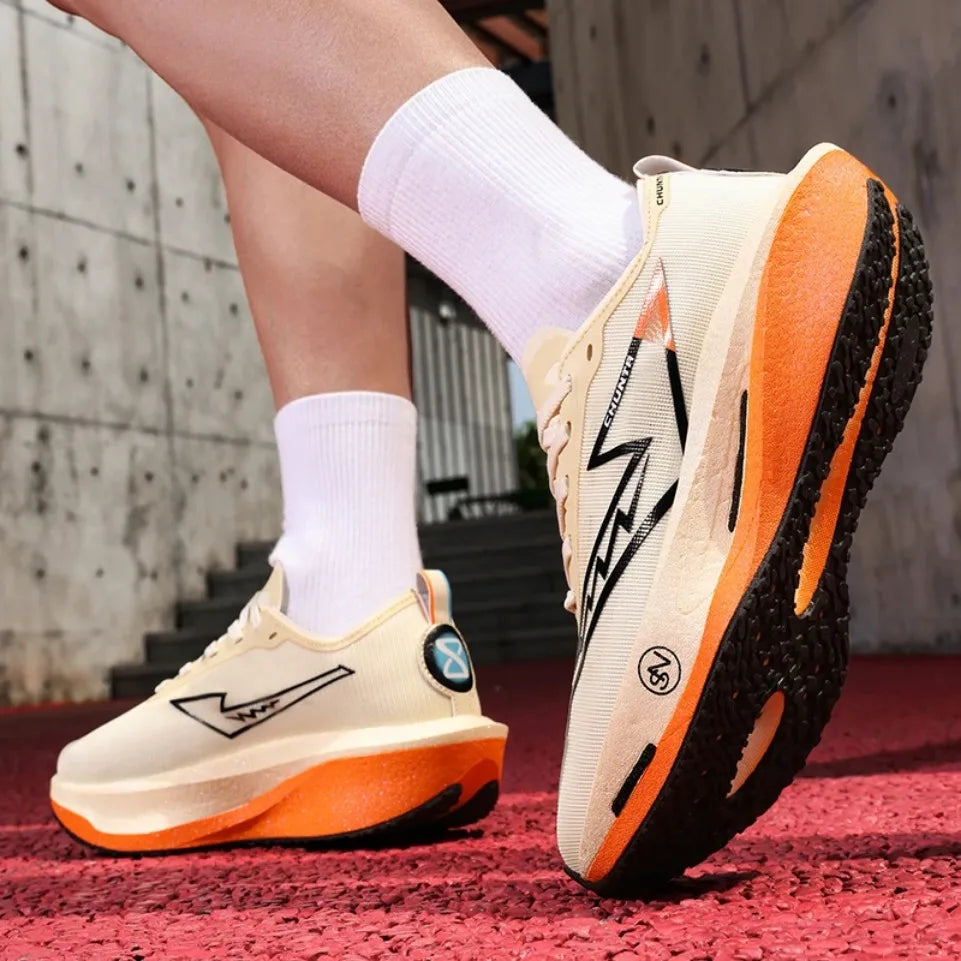 Zapatillas para correr especialidad tabla de carbono maratón hombres deportes transpirables ligeros mujeres cómodas zapatillas deportivas