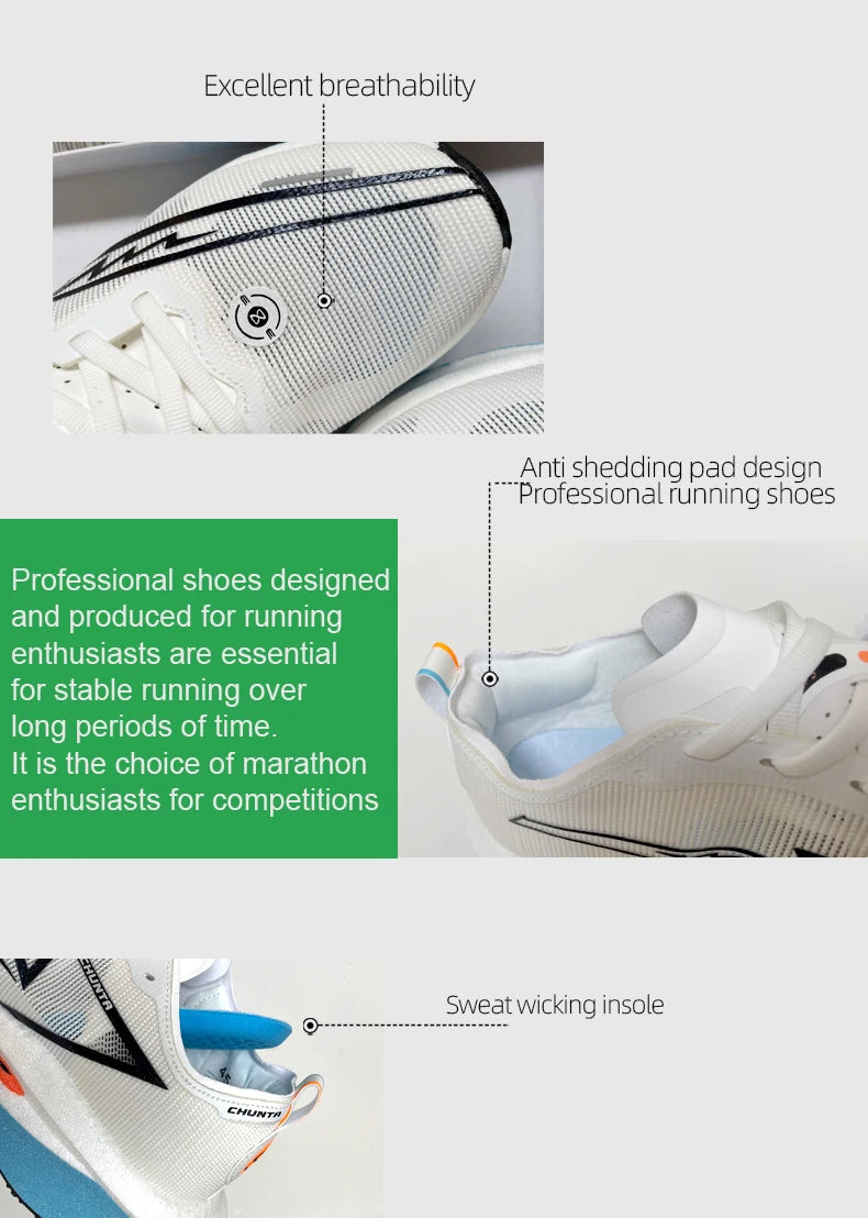 Zapatillas para Correr con Placa de Carbono, Especializadas para Maratón, Deportivas, Transpirables, Ligeras, Cómodas, Antideslizantes, para Hombre y Mujer