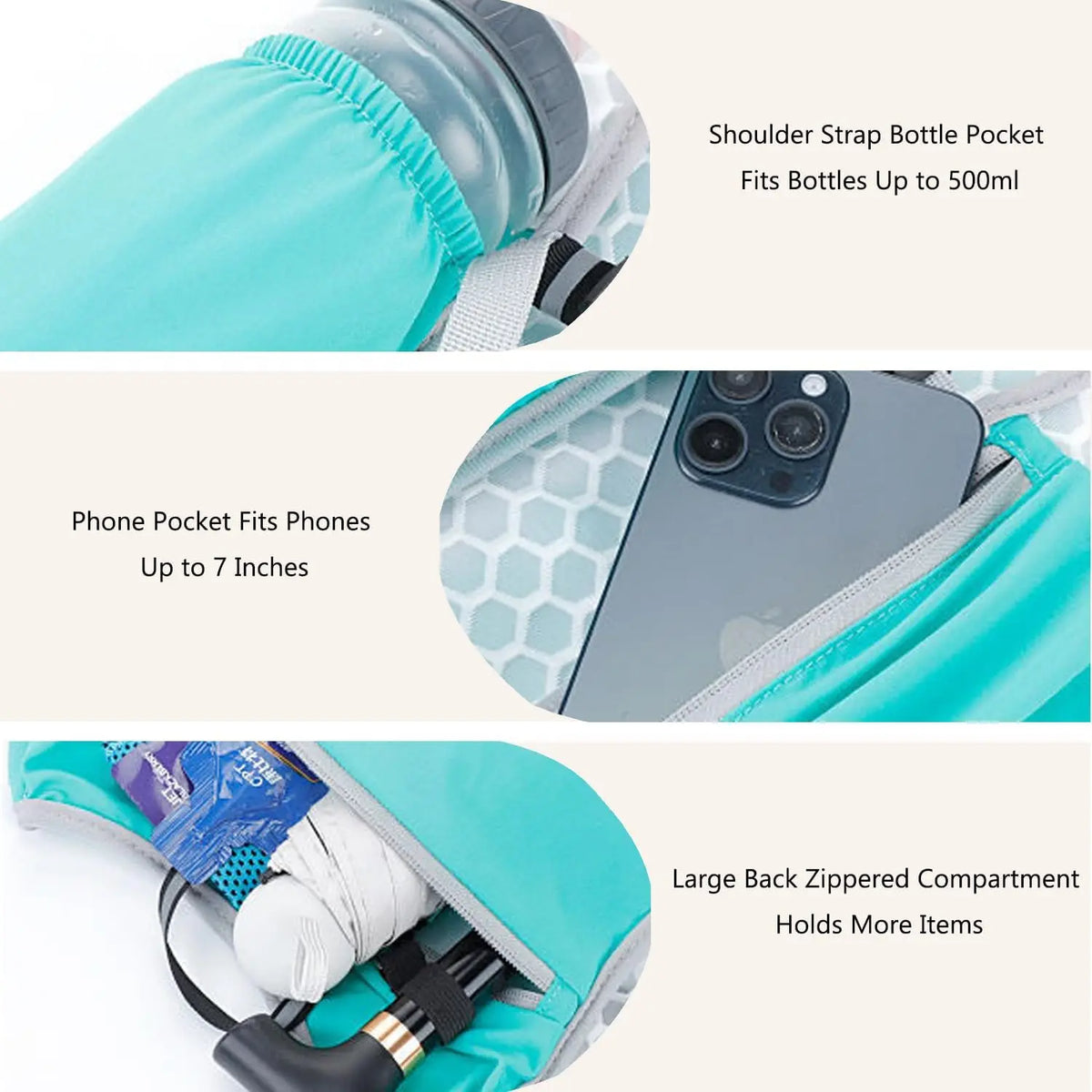 Chaleco para Correr, Mochila para Correr con Botella de Agua, Ligero, Transpirable, Bolsillos Extra Grandes, Paquetes de Hidratación para Mujeres y Hombres