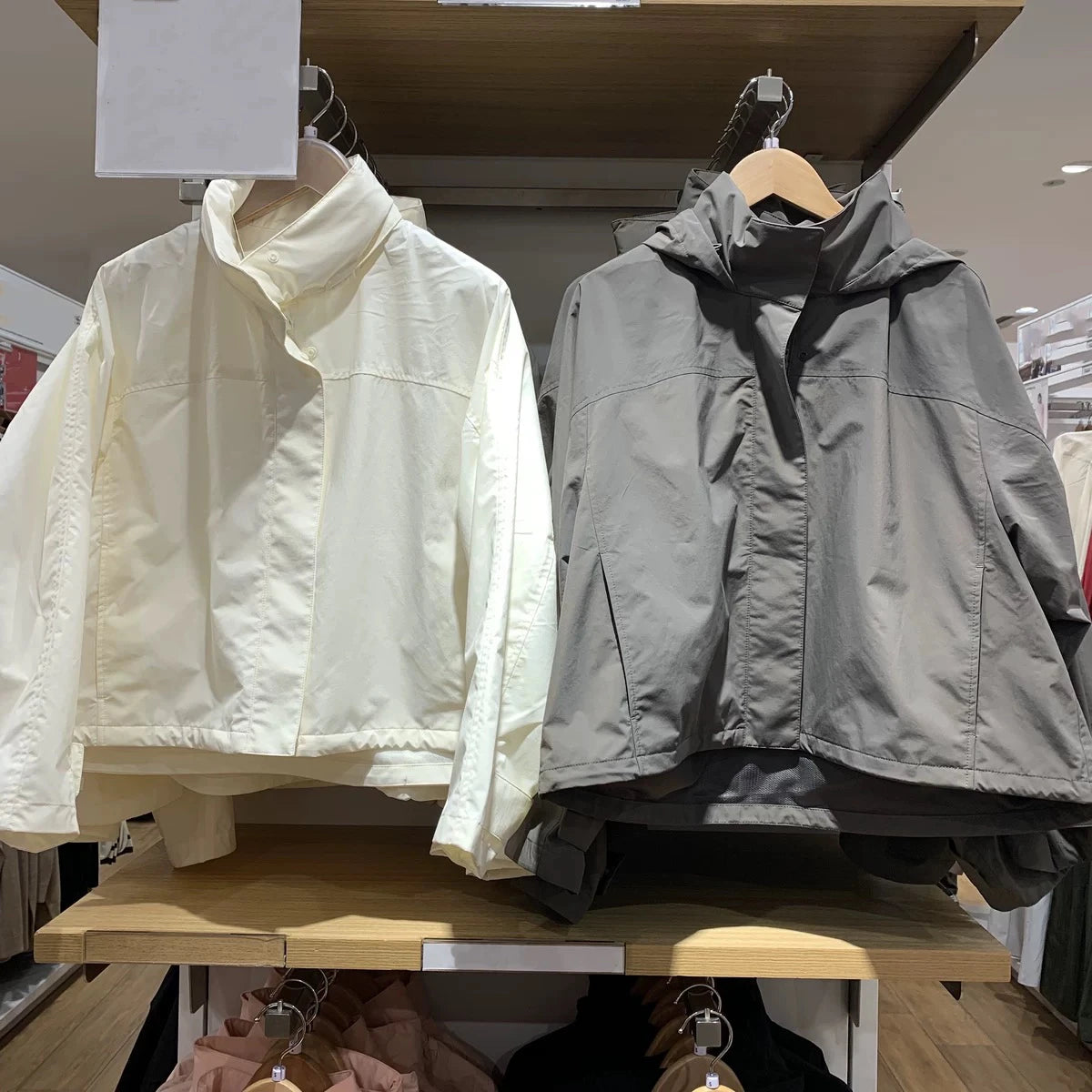 Chaqueta Cortavientos de Primavera y Otoño para Mujer, Chaqueta con Capucha de Alta Calidad, Chaqueta con Cuello Alto, Abrigo Urbano para Mujer