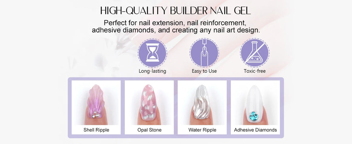 Saviland-esmalte de Gel para uñas, Gel multifuncional para extensión de uñas, UV, para salón de belleza, 100g