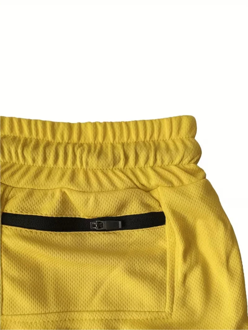 Pantalones Cortos Deportivos de Verano 2026, 2 en 1, para Gimnasio y Running, Ropa Deportiva Informal para Correr, Pantalones Cortos de Doble Capa para Fitness