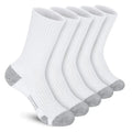 5 pares de calcetines deportivos para hombre, calcetines deportivos para correr hasta la pantorrilla, calcetines transpirables acolchados para exteriores para hombres y mujeres