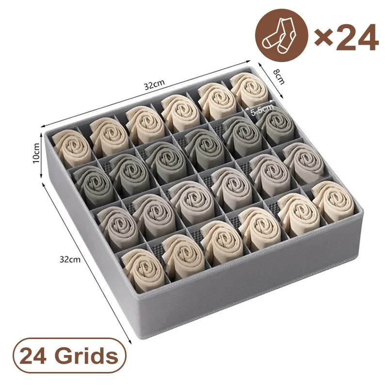Organizador de ropa interior para sujetador deportivo, caja de almacenamiento para bragas y calcetines, organizador de ropa, armario, cajones, caja separadora
