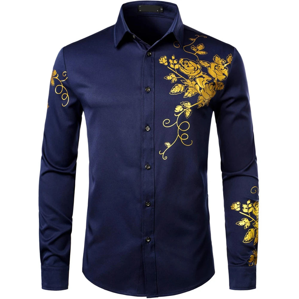 Camisas de manga larga para hombre, camisas informales, ropa elegante a la moda para hombre, ropa de moda para hombre, mangas largas estampadas de gran tamaño 2024