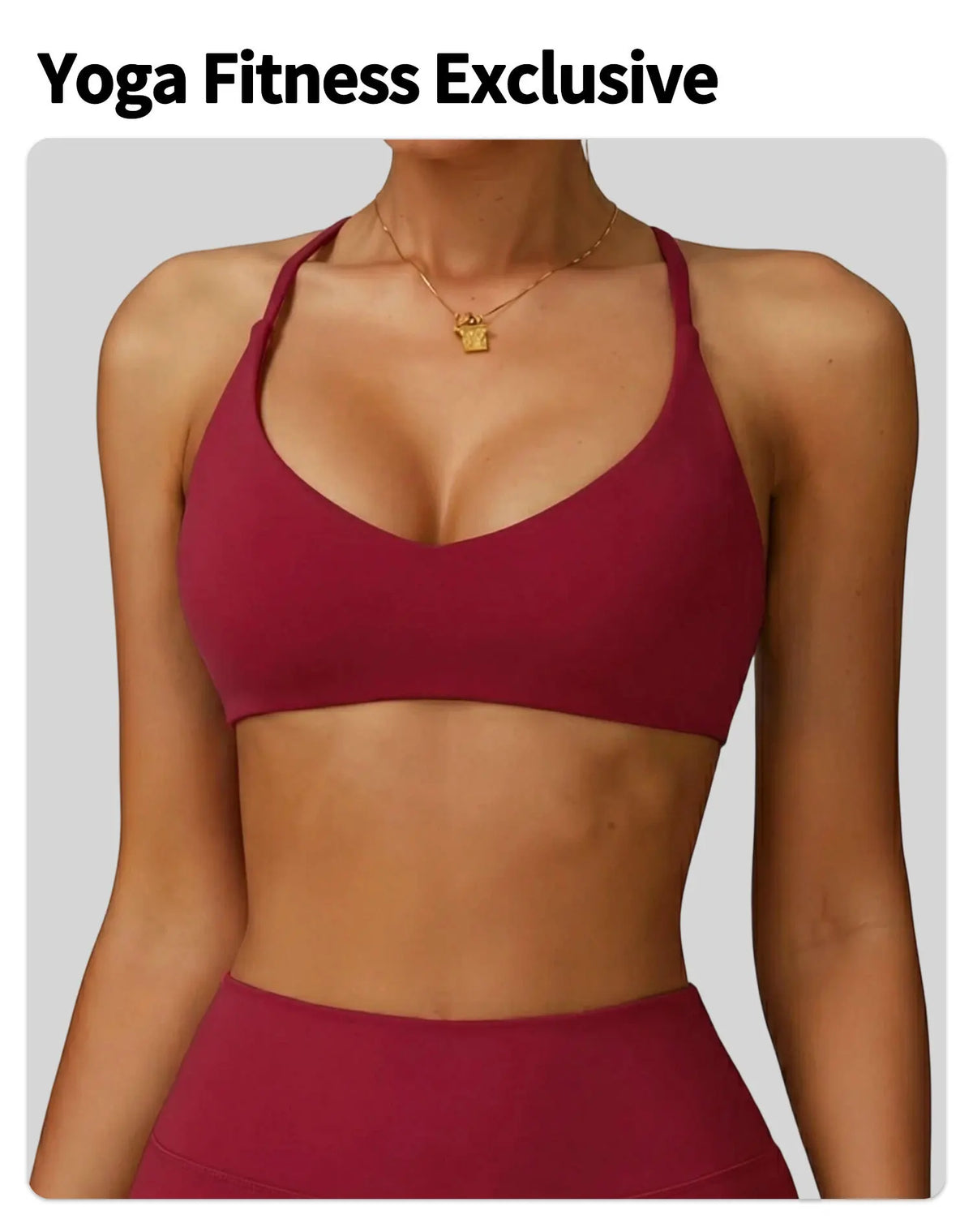 Sujetador deportivo de alto soporte para mujer, ropa interior de gimnasio, top corto push-up con espalda cruzada para yoga, running, entrenamiento, fitness, pilates, color liso