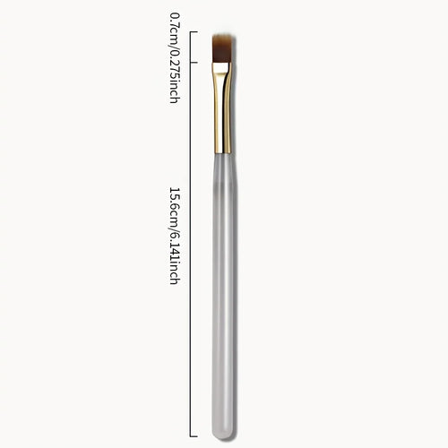 2 uds cepillo de uñas de cerdas suaves anchas diseño degradado mango acrílico aplicador de esmalte de Gel herramientas de uñas
