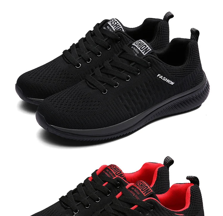 Zapatos de punto para correr para hombre, zapatillas de deporte informales a la moda para hombre, zapatillas deportivas transpirables atléticas para gimnasio, zapatillas ligeras para correr