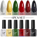 LILYCUTE-Juego de esmaltes en Gel para uñas, barniz semipermanente para manicura UV, serie café, 125 colores, 7ml, 6 unidades por Set