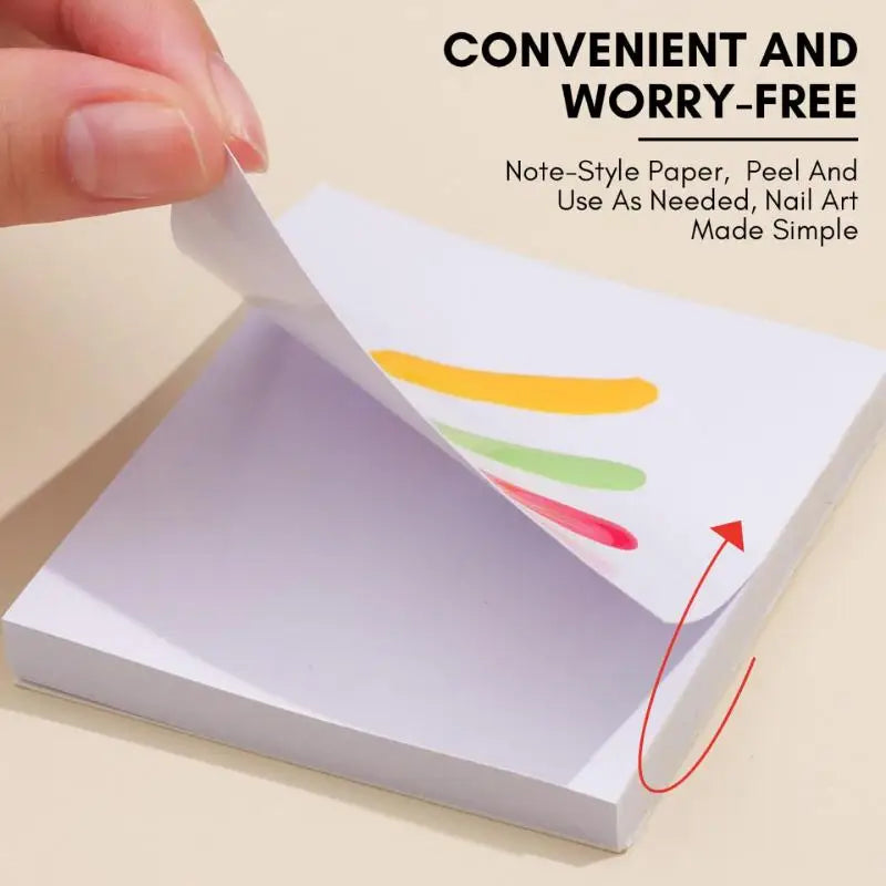 50 Uds. Paleta de esmalte de uñas de Gel, papel desechable para decoración de uñas, pegatina de esmalte de Gel, mezcla de papel de dibujo, herramientas de manicura de exhibición DIY