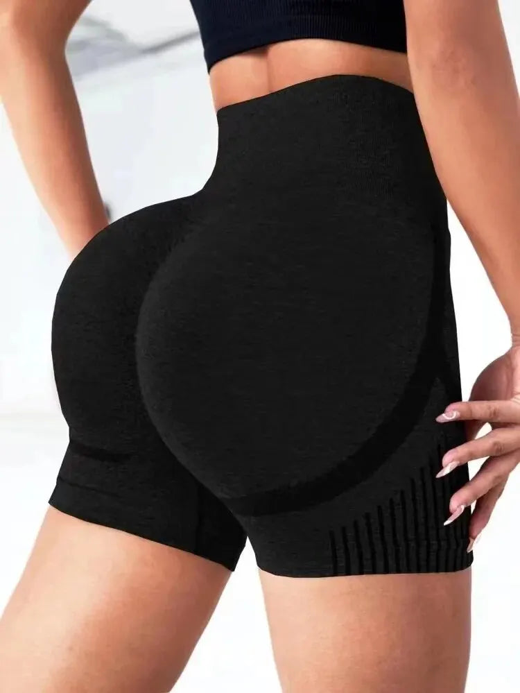 Pantalones cortos de Yoga para mujer, pantalones cortos de entrenamiento de cintura alta, Fitness, Yoga, levantamiento de glúteos, Fitness, Yoga, gimnasio, pantalones cortos para correr, ropa deportiva