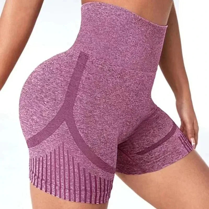 Pantalones Cortos de Yoga Mujer – Sin Costuras y Alta Elasticidad