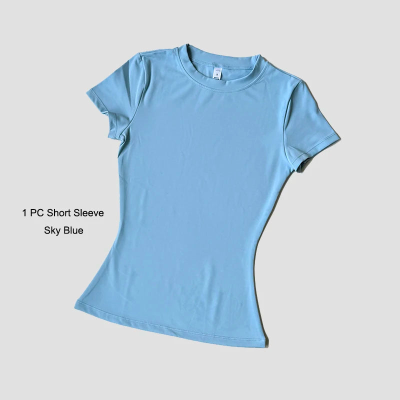 Camiseta Yoga Seamless Mujer – Manga Corta
