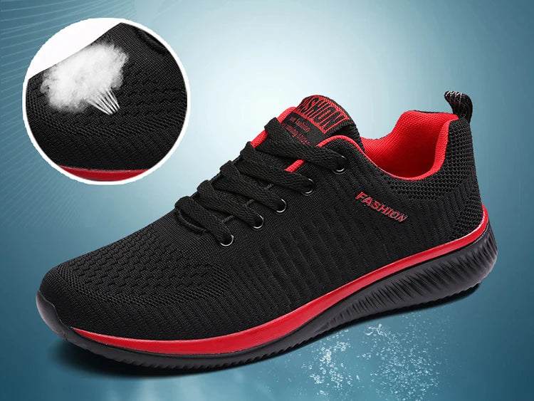 Zapatos de punto para correr para hombre, zapatillas de deporte informales a la moda para hombre, zapatillas deportivas transpirables atléticas para gimnasio, zapatillas ligeras para correr