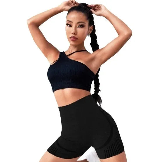 Pantalones Cortos de Yoga Mujer – Sin Costuras y Alta Elasticidad