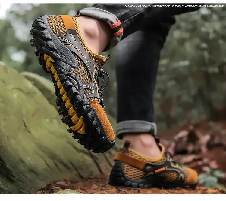 Zapatos resistentes al desgaste para Hombre, zapatillas de senderismo, Jogging, Trekking, rápido, al aire libre, Invierno, antideslizantes