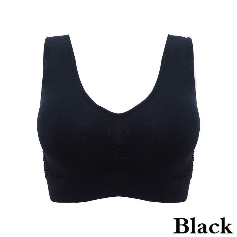 Chaleco deportivo transpirable para mujer, sujetador absorbente para el sudor, almohadilla a prueba de golpes, Top deportivo para pista y campo, gimnasio, correr, Fitness
