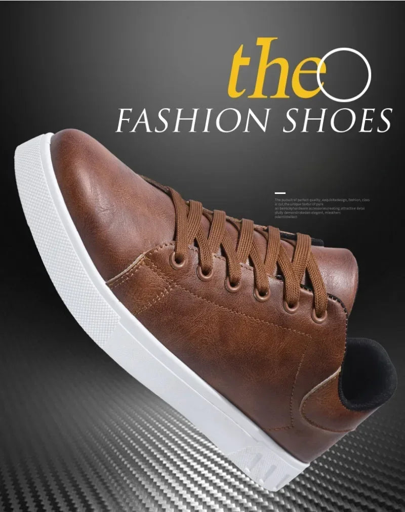 Zapatos informales Mocasines Zapatillas de deporte de cuero británico Zapatos planos Zapatos clásicos de cuero para hombres Primavera Verano Nuevos mocasines de diseñador de moda