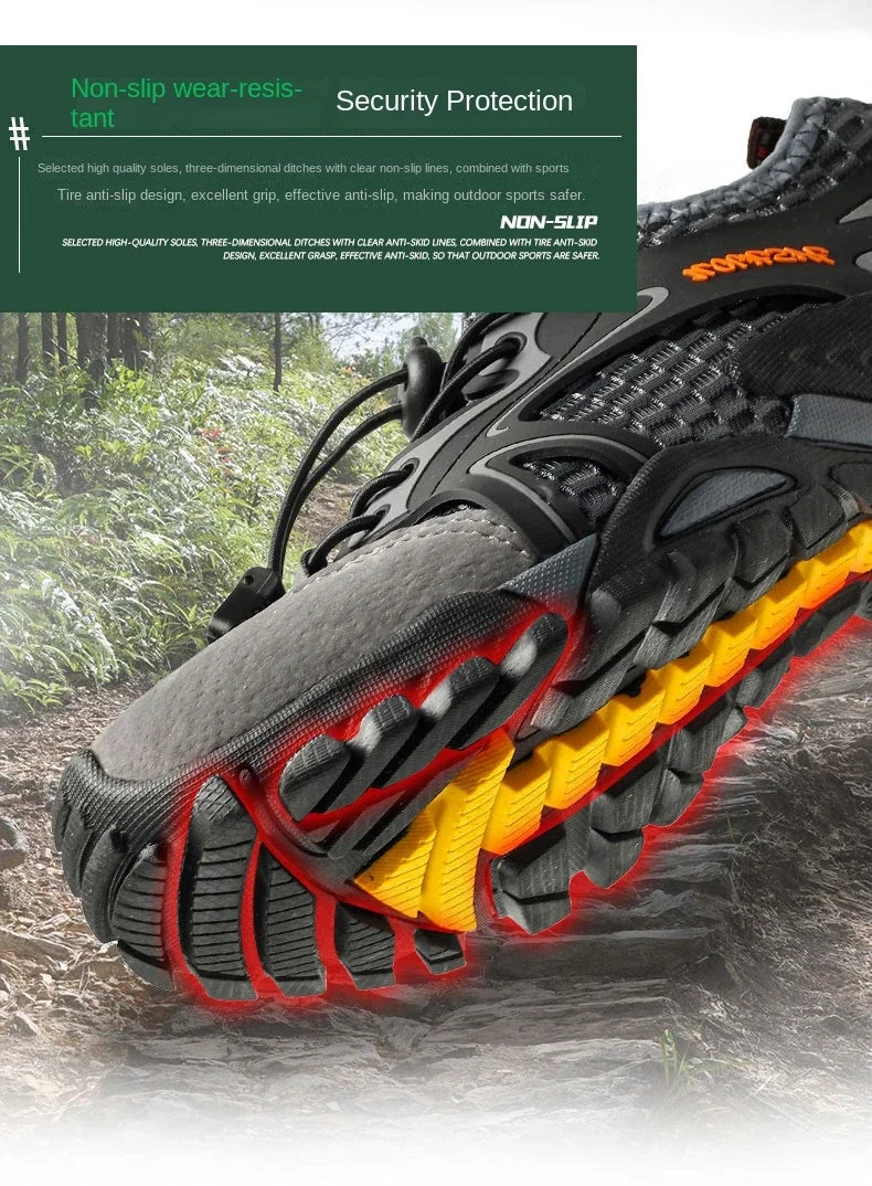 Zapatos resistentes al desgaste para Hombre, zapatillas de senderismo, Jogging, Trekking, rápido, al aire libre, Invierno, antideslizantes
