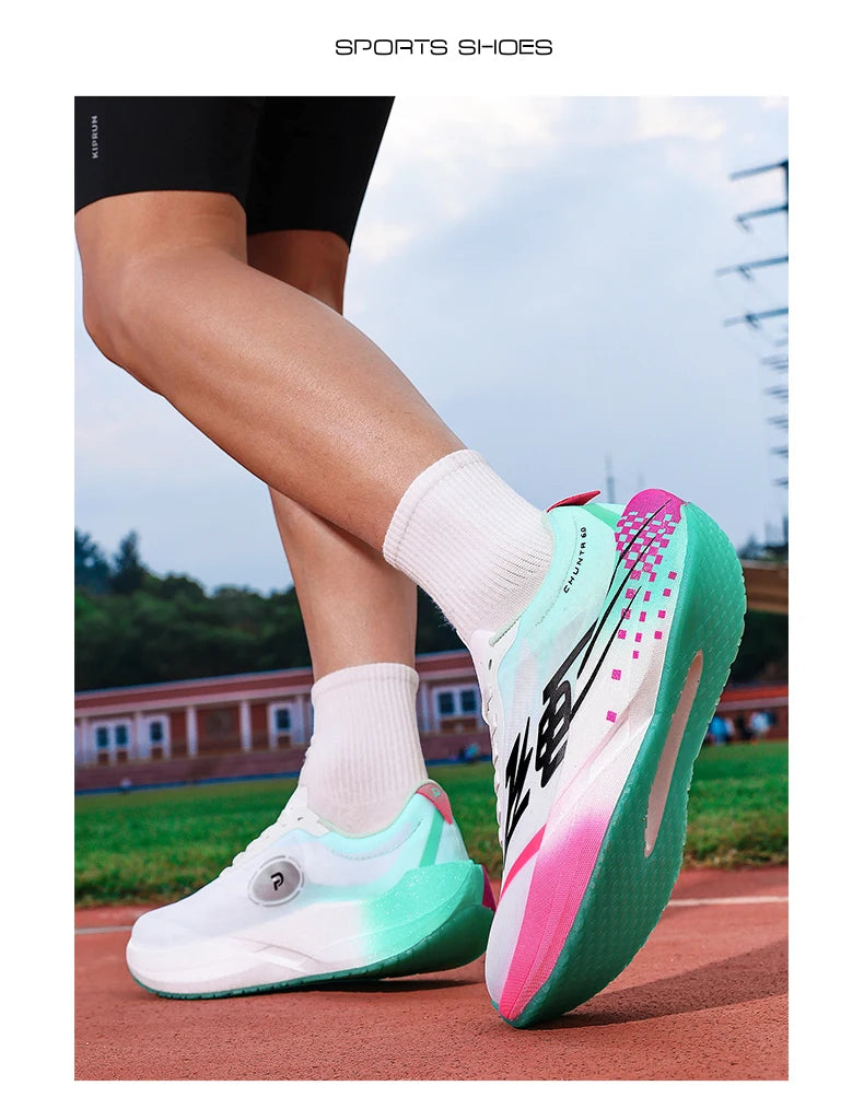 Zapatillas Running con Placa de Carbono – Ligeras y Transpirables