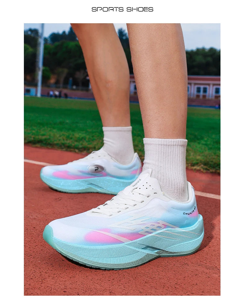 Zapatillas Running con Placa de Carbono – Ligeras y Transpirables