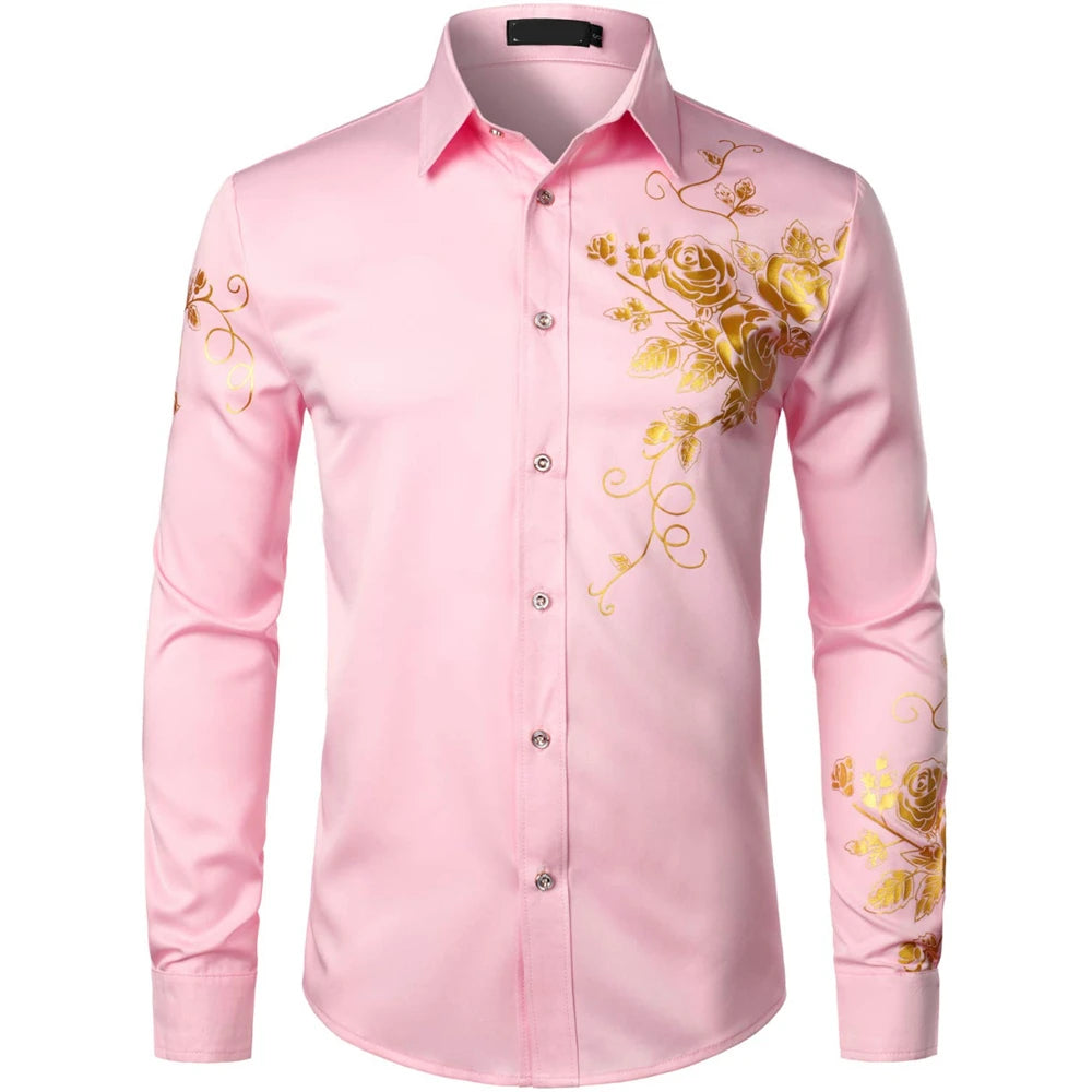 Camisas de manga larga para hombre, camisas informales, ropa elegante a la moda para hombre, ropa de moda para hombre, mangas largas estampadas de gran tamaño 2024
