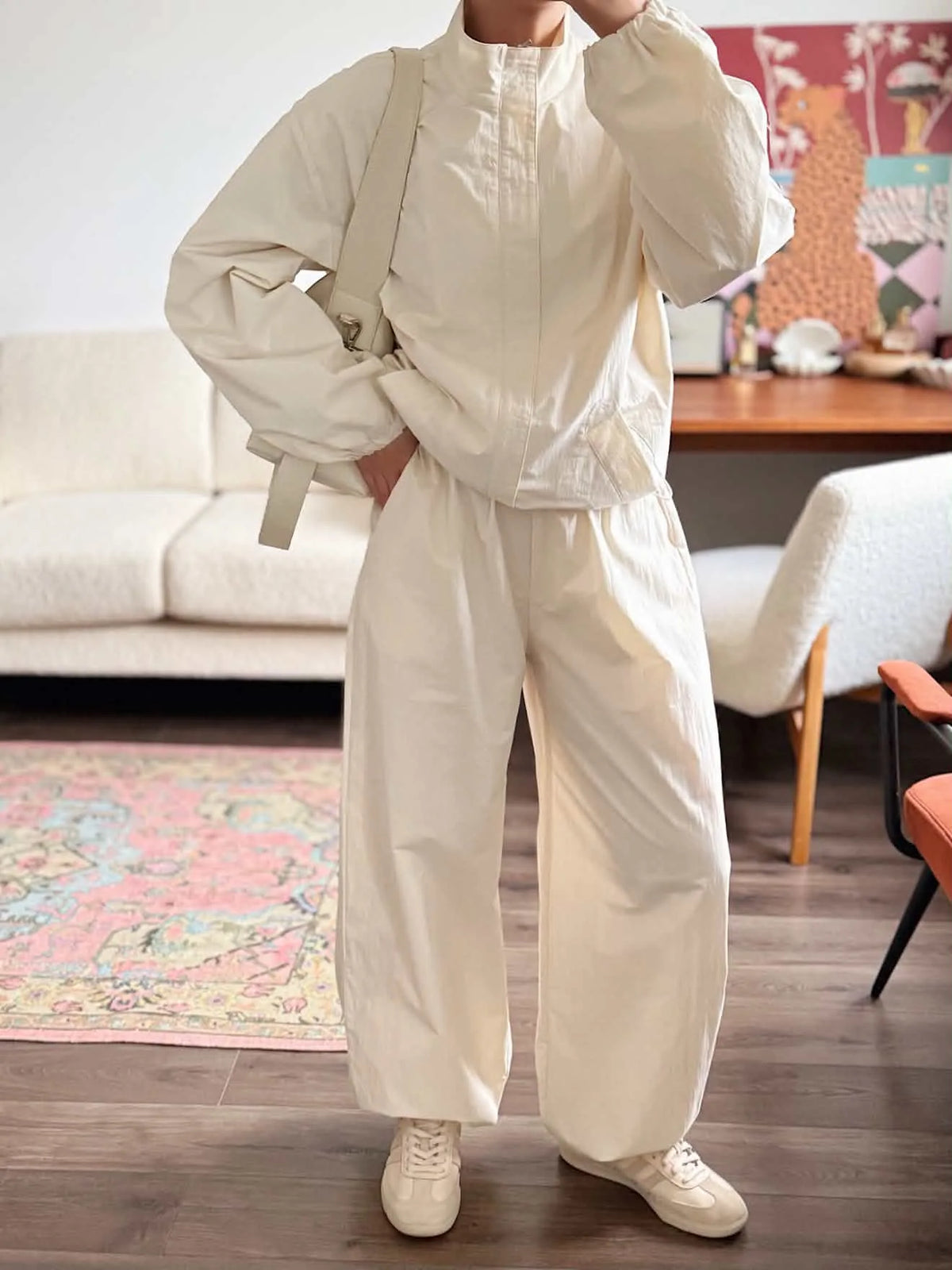 2025 Conjuntos de chaqueta y pantalones de estilo deportivo de otoño para mujer